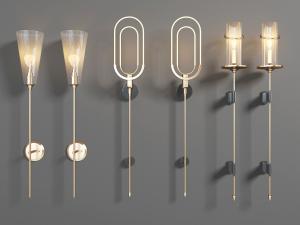 现代轻奢对称壁灯