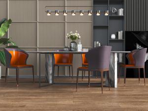 现代大理石餐桌椅组合