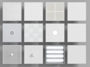 现代格栅灯吸顶灯