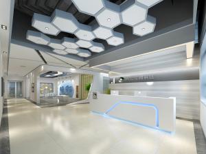 后现代公司接待前台大厅