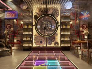 工业风音乐酒吧