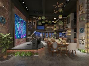 工业风音乐酒吧餐馆饭店