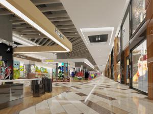 后现代商场走廊过道