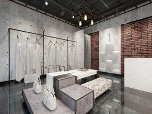 工业风箱包服装店