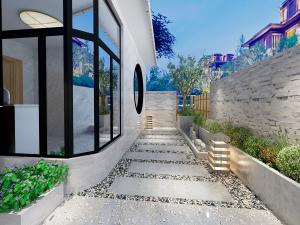 新中式阳台露台长廊