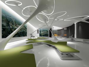 后现代售楼处接待休息区洽谈区