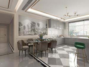 现代轻奢餐厅厨房