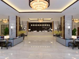 新中式大厅接待前台