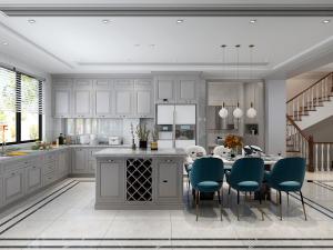 现代轻奢餐厅厨房