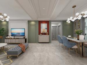 新古典客厅餐厅走廊过道