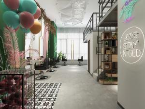 现代轻奢美容美发理发店