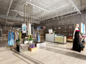 工业风鞋包店服装店