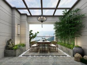 新中式茶室露台阳光房