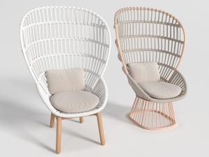 东南亚藤编休闲椅子