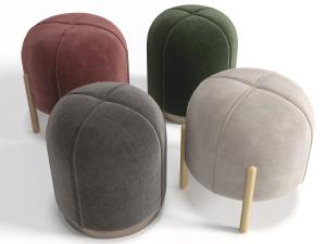 现代实木支架圆形坐墩凳子