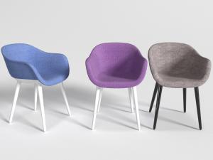 现代布艺休闲椅子餐椅