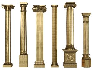 欧式方形圆形雕花罗马柱子