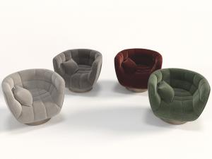 现代布艺单人沙发3d模型 现代布艺单人沙发