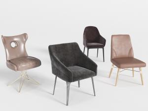 现代布艺休闲椅子餐椅