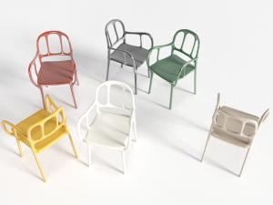 现代一体休闲椅子