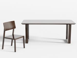 现代实木餐桌椅组合