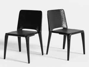 现代黑色锤纹休闲椅子餐椅