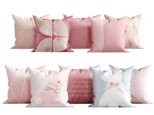 现代花朵图案的布艺靠垫抱枕