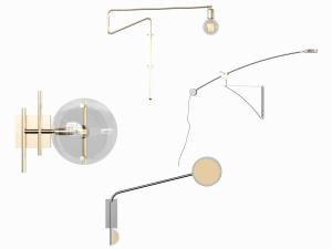 新中式可调转方向的壁灯