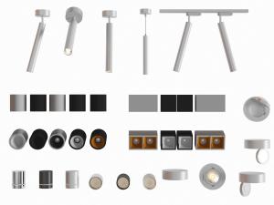 现代多头筒灯射灯