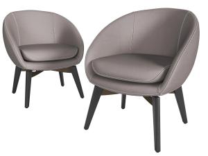 现代皮革休闲椅子