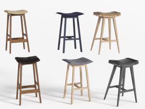 北欧实木高脚吧凳