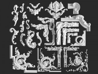 法式雕花装饰构件角线