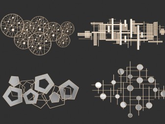 现代金属墙饰挂件