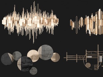 现代金属墙饰挂件