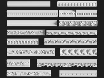欧式雕花天花角线腰线