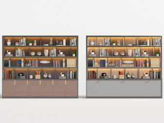 新中式加宽开放式装饰柜