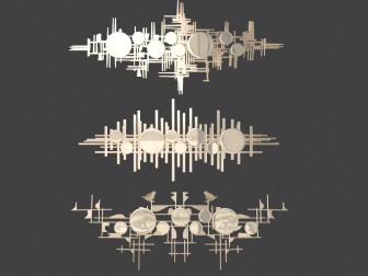 新中式金属墙饰挂件