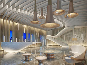 后现代大堂大厅接待区前台