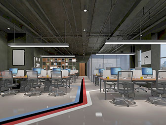 工业风公共办公区