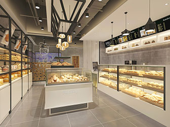 工业风面包房甜品店