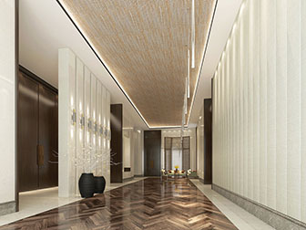 后现代酒店走廊过道