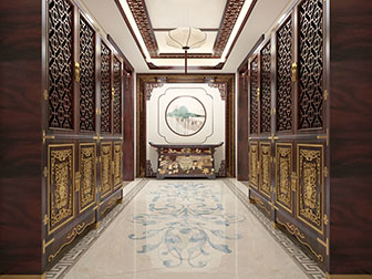 中式古典过道走廊