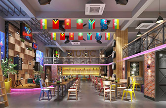 工业风音乐餐厅