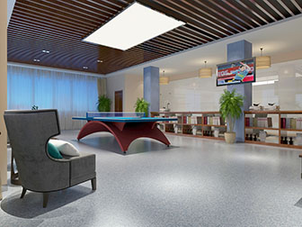 现代乒乓球室