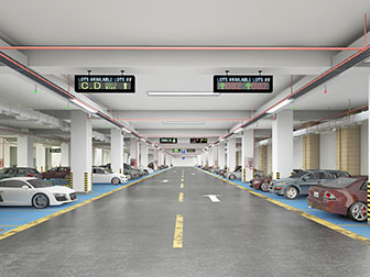 现代地下停车场车库