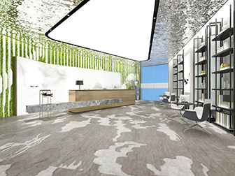 后现代大厅接待前台