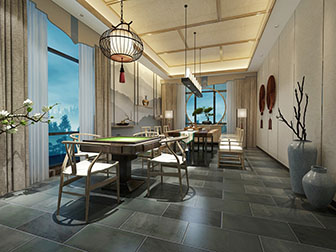 新中式茶室棋牌室