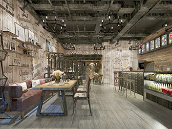 工业风餐馆饭店酒吧