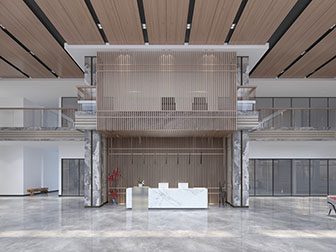 新中式大厅大堂接待前台