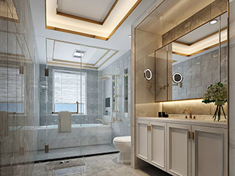 现代轻奢卫浴间卫生间